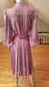 Vtg NOEL SOPHISTICATES New York Violet chiffon pleated - 3