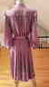 Vtg NOEL SOPHISTICATES New York Violet chiffon pleated - 5
