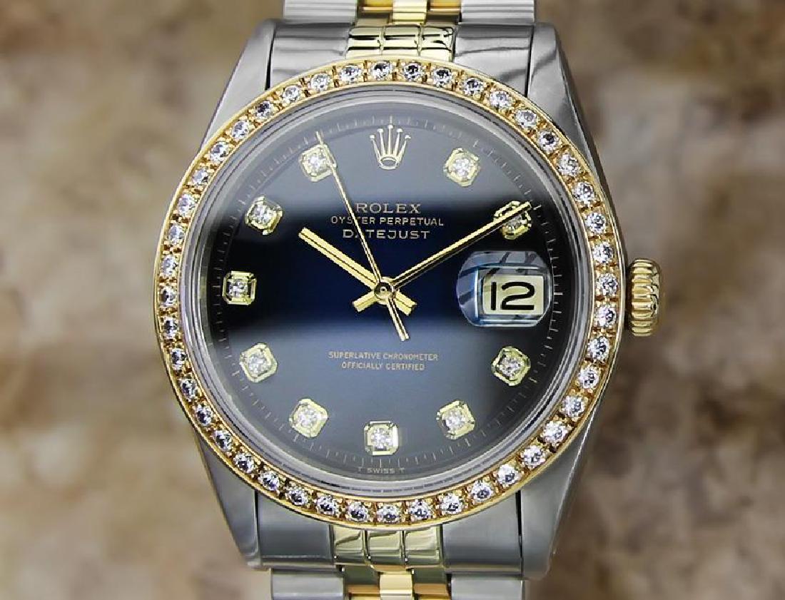 Rolex Vintage Datejust 1601 Gold & Steel Diamond 36mm (1 of 9)