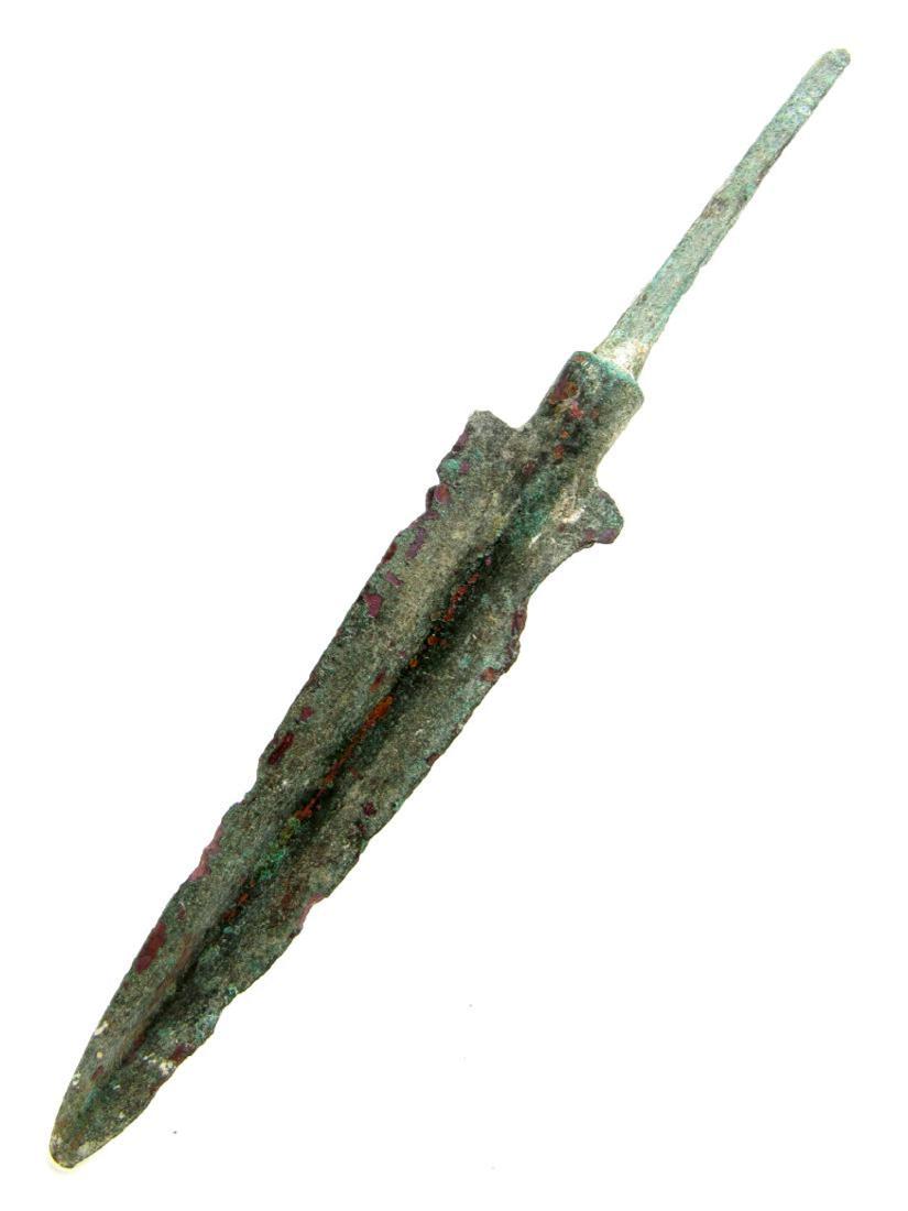 Ancient Greek Bronze Spear: Ancient Greek Bronze Spear Date: ca.1000 BC Ancient Greek Bronze Spear, The ancient swords of bronze in all their many forms open a unique window on the past, bringing together the finest craftsmanshi