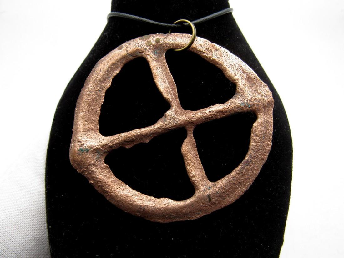 Ancient Bronze Age Sun Amulet (1 of 2)