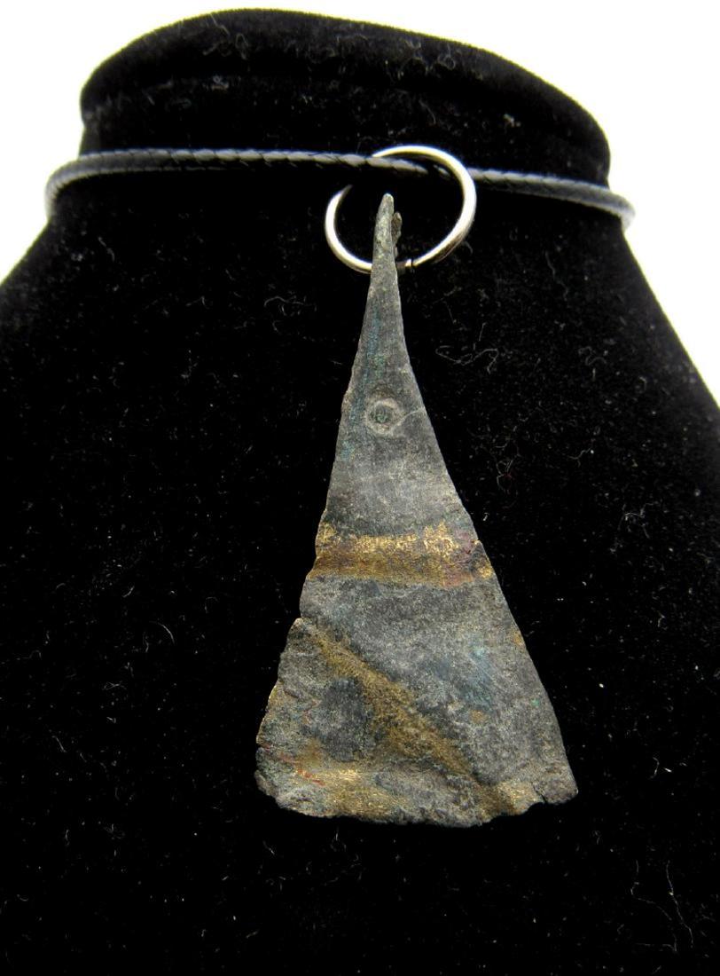 Medieval Viking Era Bronze Axe Pendant (1 of 2)