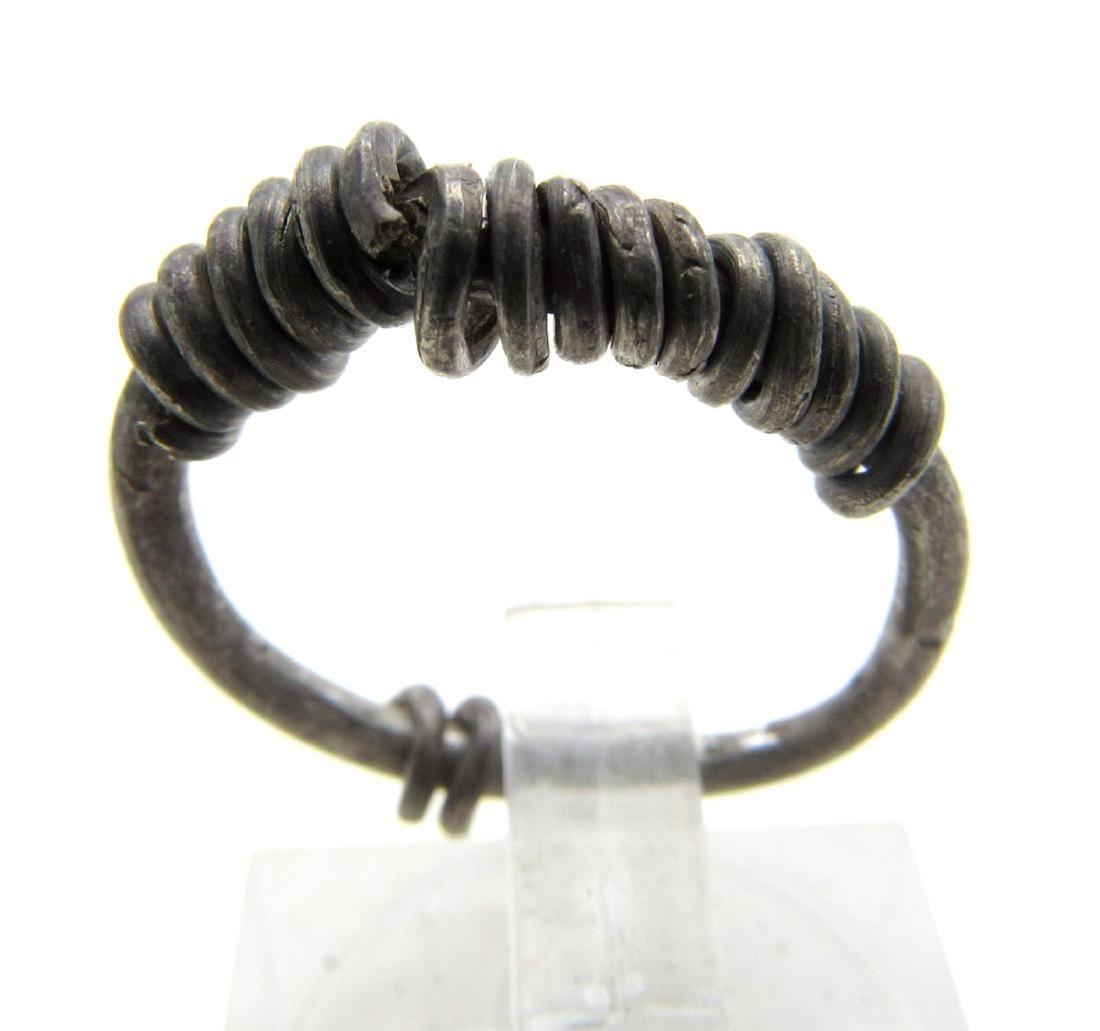 Medieval Viking Era Silver Twisted Ring (1 of 3)