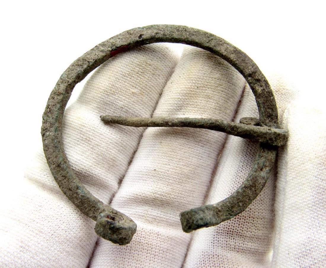 Large Medieval Viking Era Bronze Omega Brooch (1 of 2)