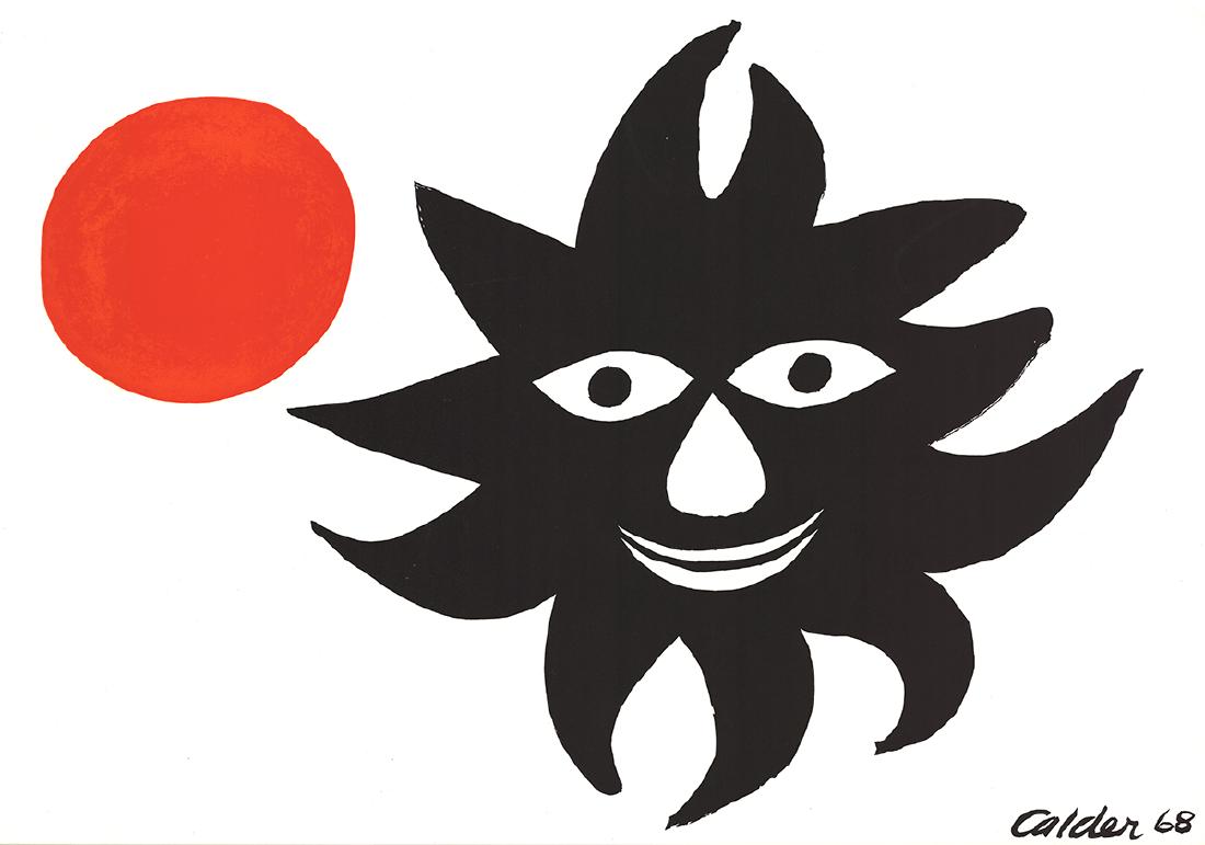 Alexander Calder Lithograph Sun and Moon (1 of 1)