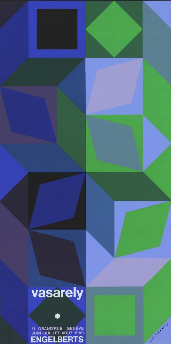 Victor Vasarely Serigraph Engelberts (1 of 1)