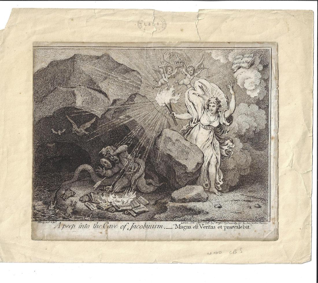 1798 James Gillray Political Cartoon Jacobism (1 of 1)