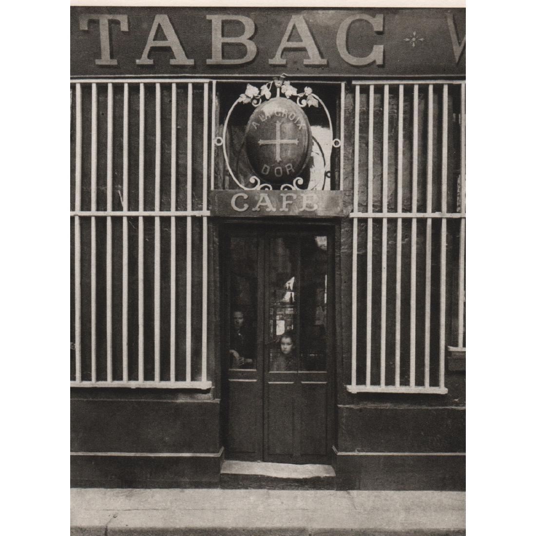 EUGENE ATGET - Grille de marchand de vin: Artist: EUGENE ATGET Print Title: Grille de marchand de vin, 1900 Medium: Sheet-Fed Gravure Printed in 1965 Printed in France Image Size: 4.75 x 6 inches Jean-Eugène-Auguste Atget (1857-1927) was a p