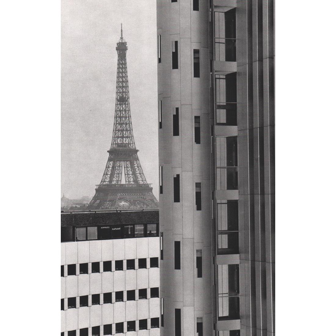 ANDRE MARTIN - La Tour et la Maison: Artist: ANDRE MARTIN Print Title: La Tour et la Maison de la Radio, 1962 Medium: Sheet-fed Gravure Printing Date: early 1980's Printed in France Image size approx. 7.5 x 11.5 inches Please note that t