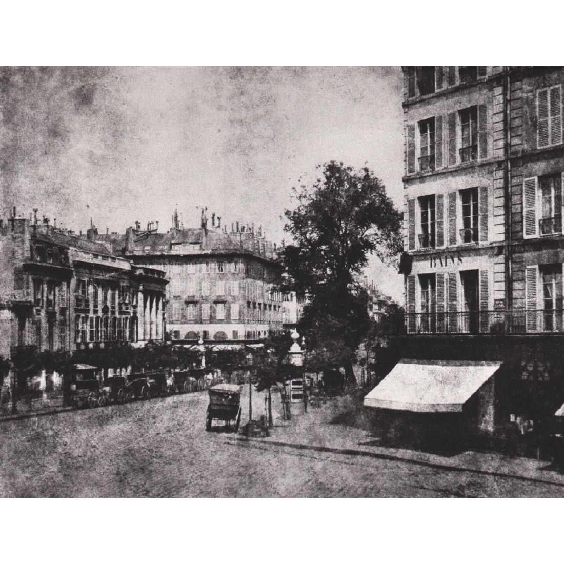 WILLIAM HENRY FOX TALBOT - Angle de la Rue: Artist: WILLIAM HENRY FOX TALBOT Print Title: Angle de la Rue de la Paix et rue Casanova, 1843 Medium: Sheet-fed Gravure Printing Date: early 1980's Printed in France Image Size: 7.5 x 5.5 inches Will