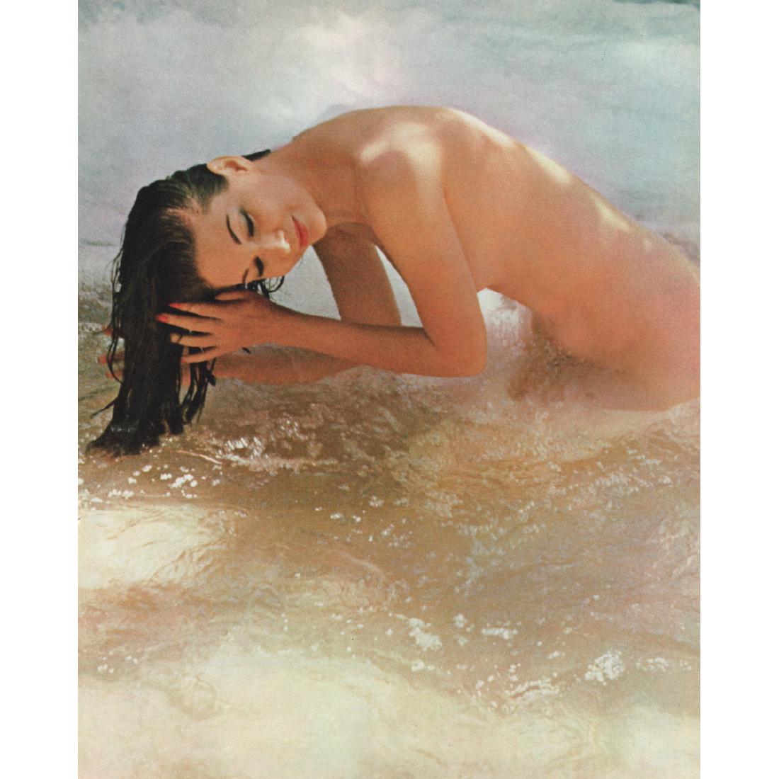 JOHN RAWLINGS - Color Nude: Artist: JOHN RAWLINGS Print Title: Color Nude Medium: Color Sheet-fed Gravure Printing Date: 1966 Printing Location: Switzerland Image Size approx: 9 x 11 inches John Rawlings (1912-1970) was a Conde