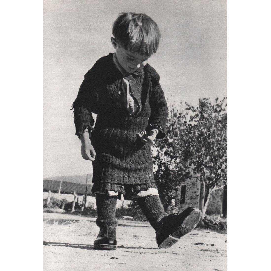 DAVID SEYMOUR - Her New Shoes: Artist: DAVID SEYMOUR Print Title: Her New Shoes, Greece, 1949 Medium: Sheet-fed Gravure Printing Date: 1968 Printed in Holland Image Size approx: 5.75 X 8.5 inches David Seymour (1911-1956) or Chim (