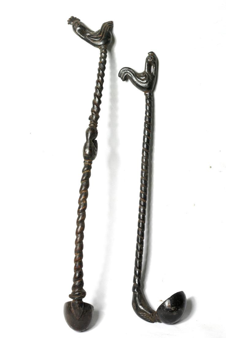 2 Wood Ladles With Handle Carved as a Bird (1 of 10)