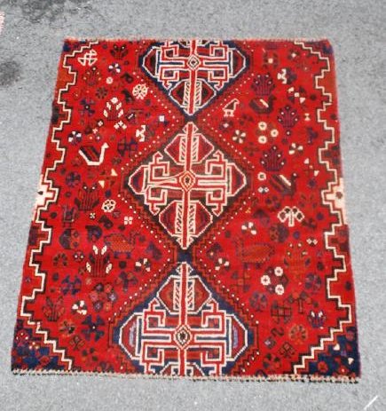 Tribal Persian Carpet 4.7x3.8 (1 of 3)