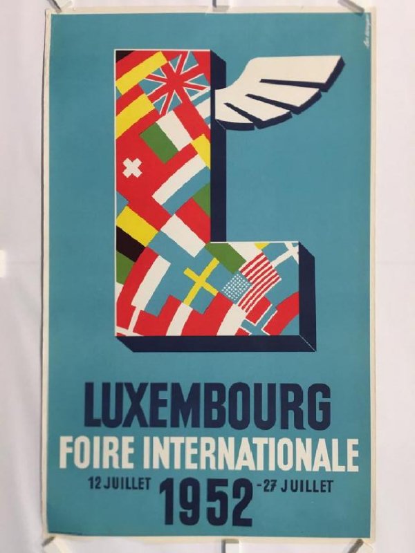 Luxembourg Original Vintage Travel Poster by Lex Weyer (1 of 1)
