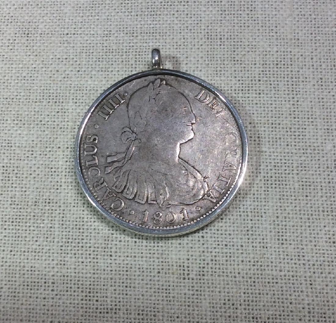 Sterling Silver Pendant Spanish Colonial Pieces of 8 (1 of 3)