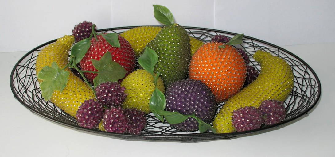 Collection Of Vintage Beaded Fruit