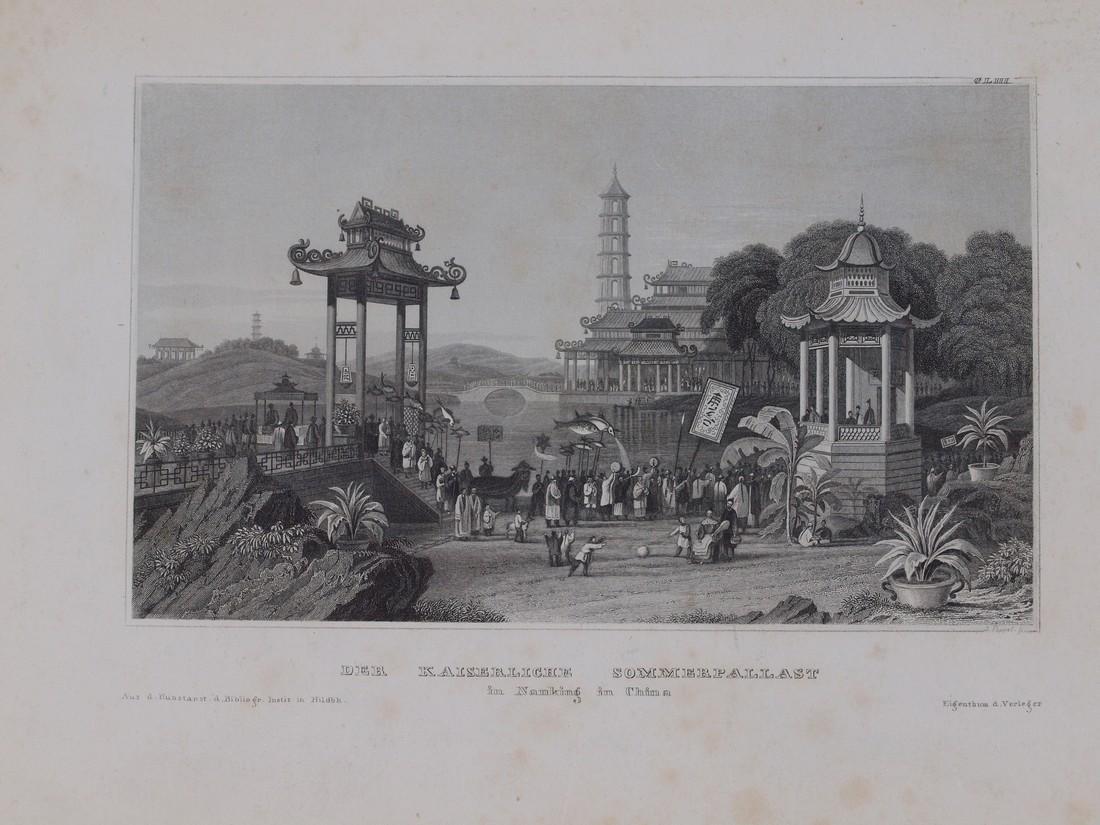 View of Summer Palace in Nanjing, China 1850 Steel (1 of 2)