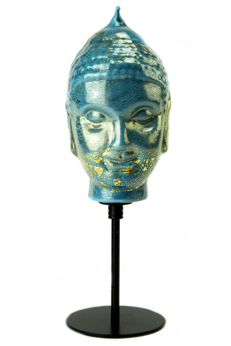 Murano glass pair of sculptures " Budda " (1 of 6)