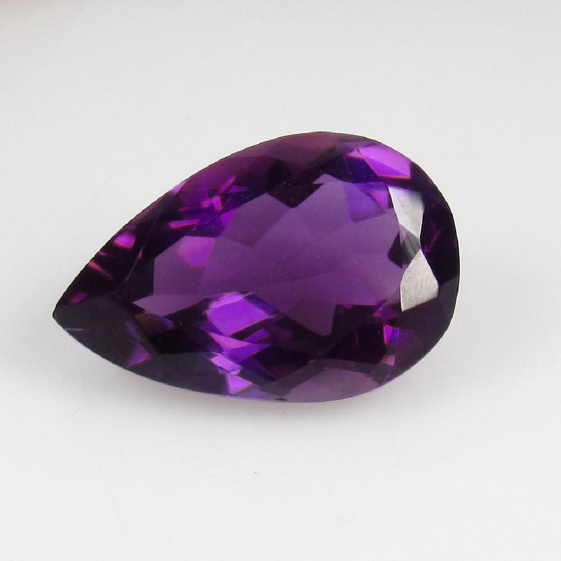 5.30 Ct Genuine Loose Amethyst Top Luster Pear cut (1 of 3)