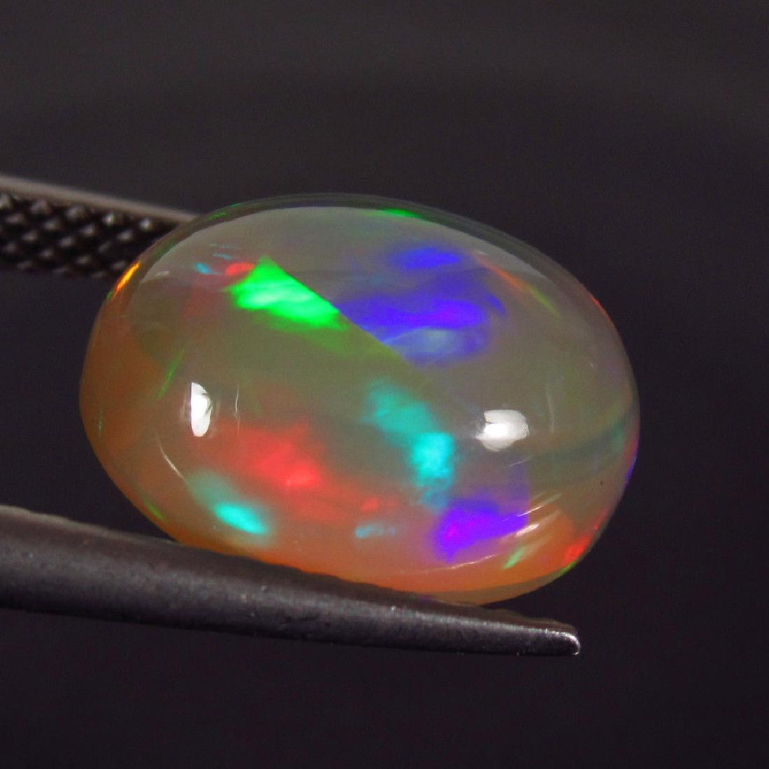 4.07 Ct Genuine Ethiopian Loose Oval Cabochon Opal (1 of 2)