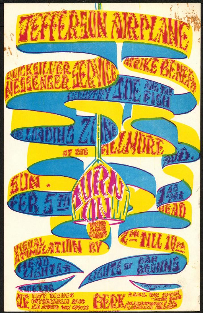 Popular AOR 2.87 Jefferson Airplane Handbill (1 of 1)
