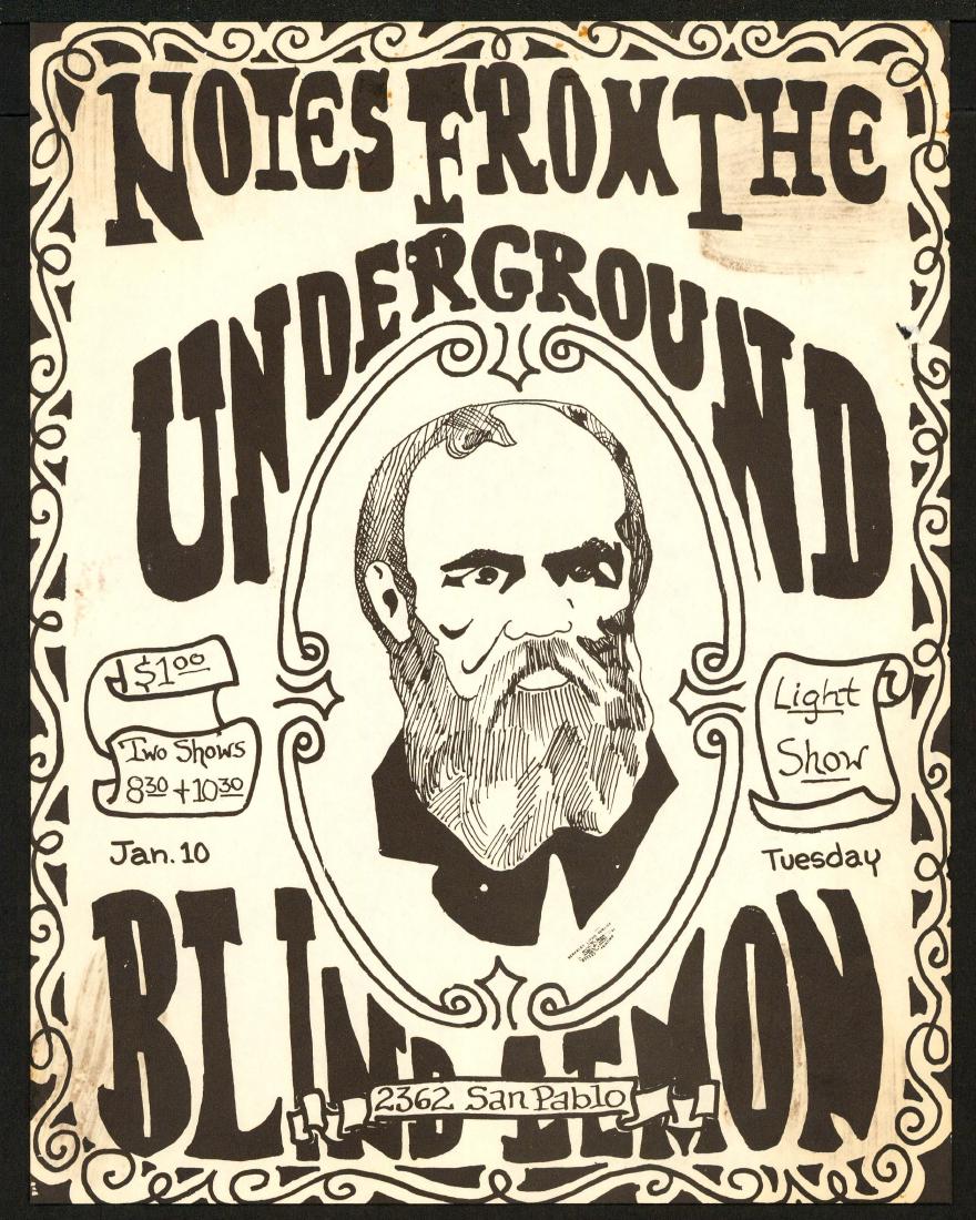 Rare Blind Lemon Berkeley Handbill (1 of 1)