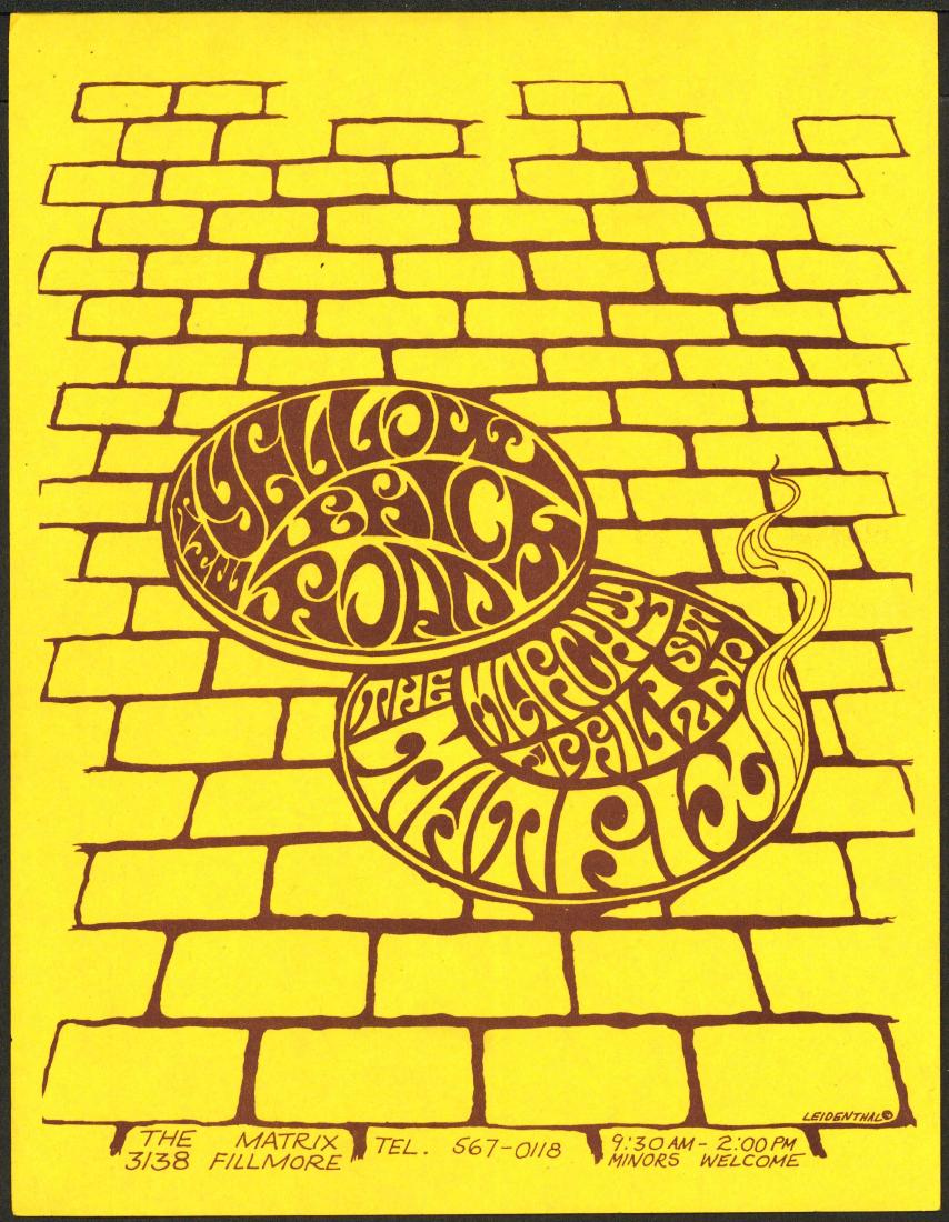 Beautiful AOR 2.114 Yellow Brick Road Matrix Handbill (1 of 1)