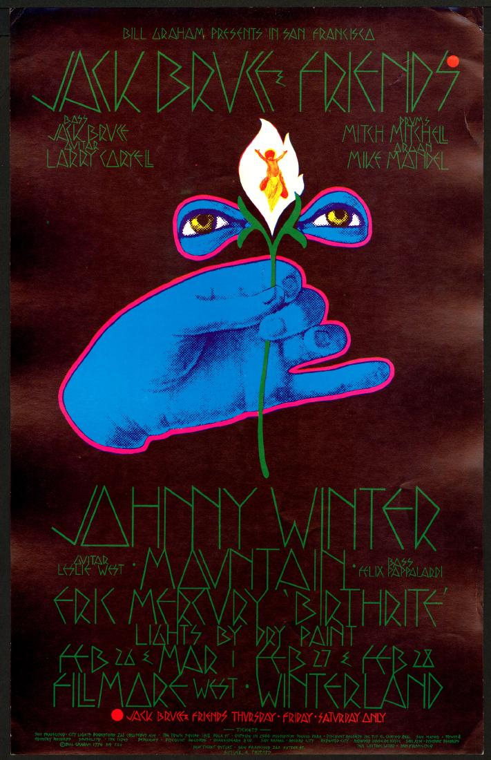 BG-220 Jack Bruce and Johnny Winter Poster (1 of 1)