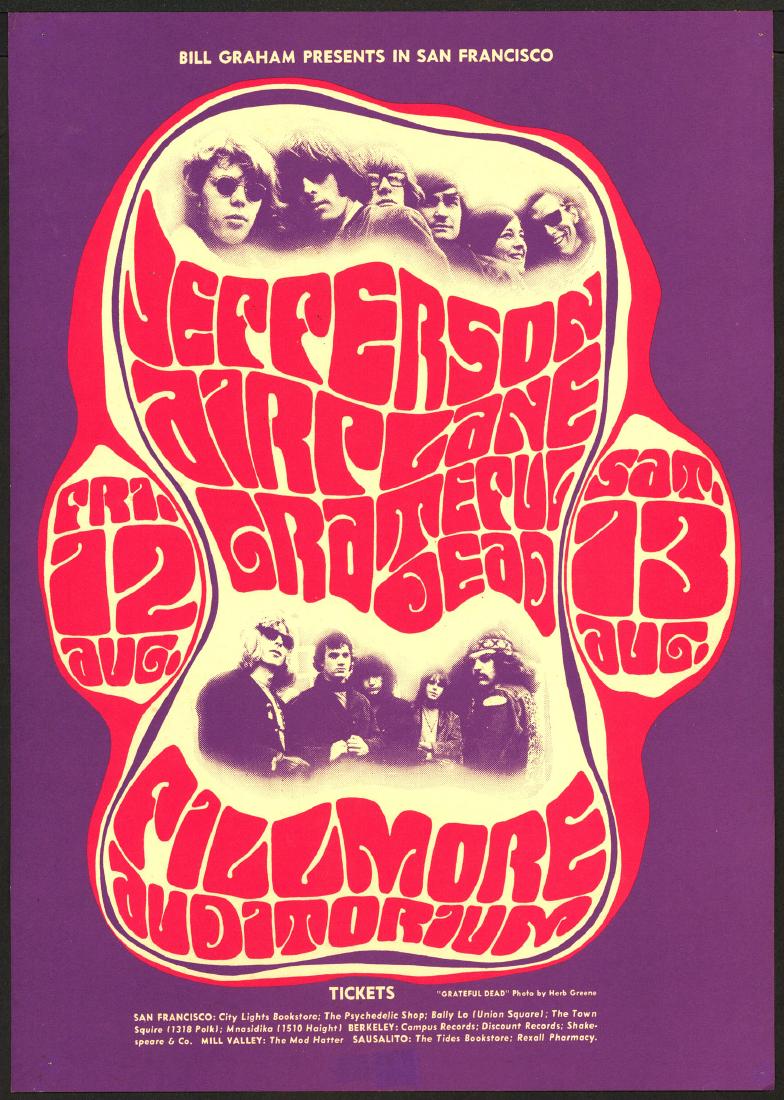 Very Popular BG-23 Grateful Dead Poster (1 of 1)