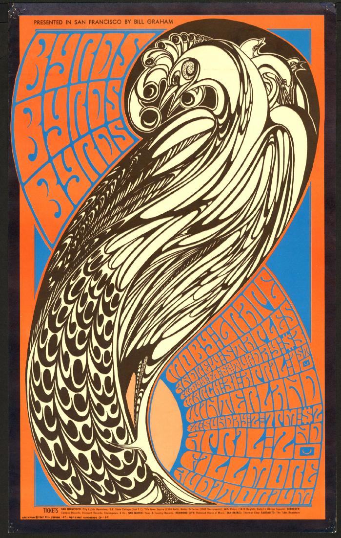 First Print BG-57 Byrds Poster (1 of 1)