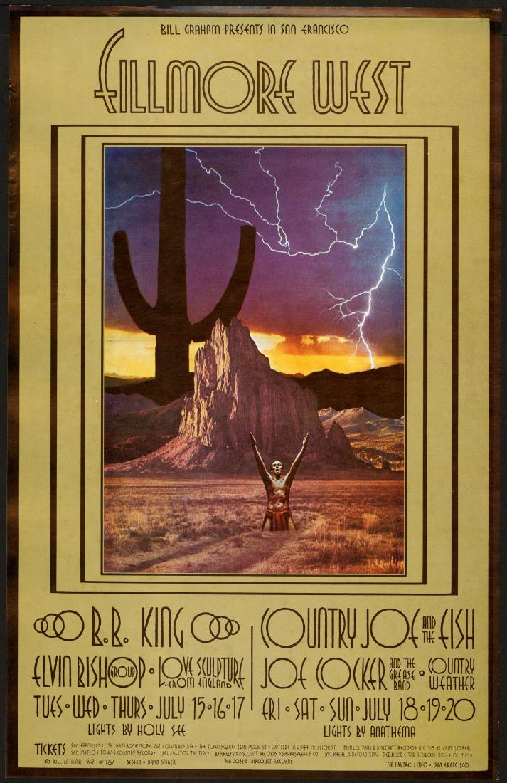 Beautiful BG-182 B.B. King Fillmore Poster (1 of 1)