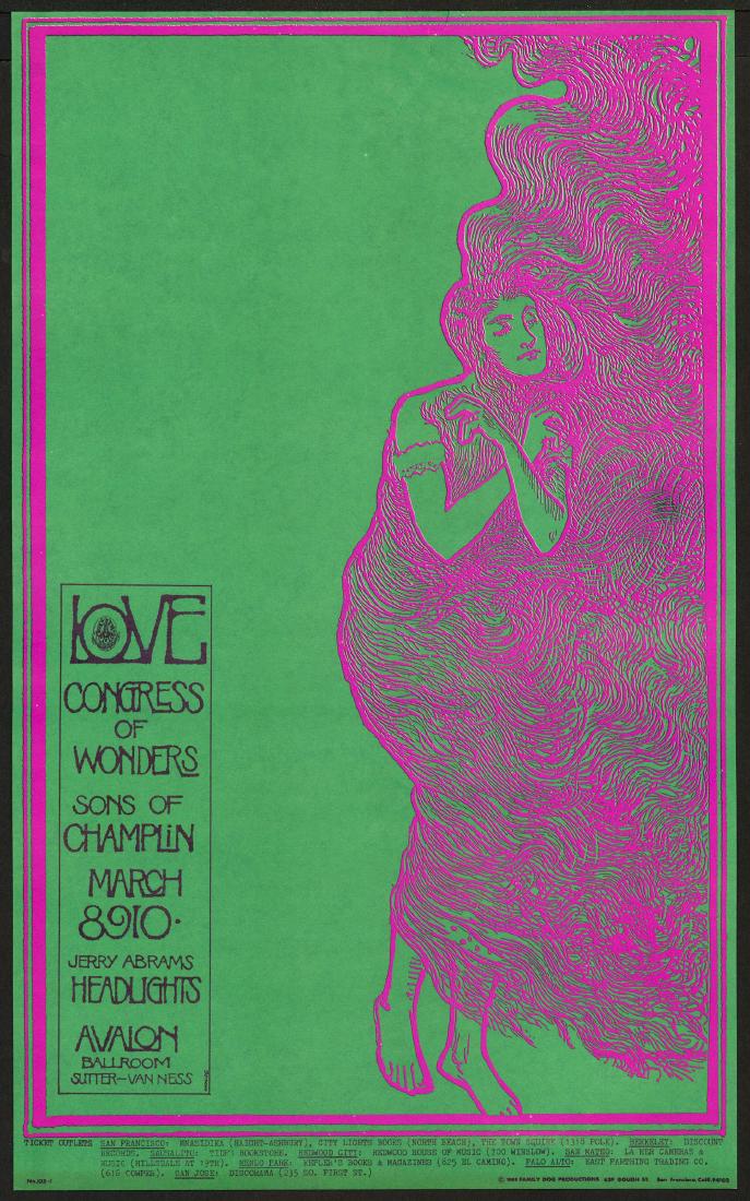 Beautiful Original FD-109 Love Lady Poster (1 of 1)