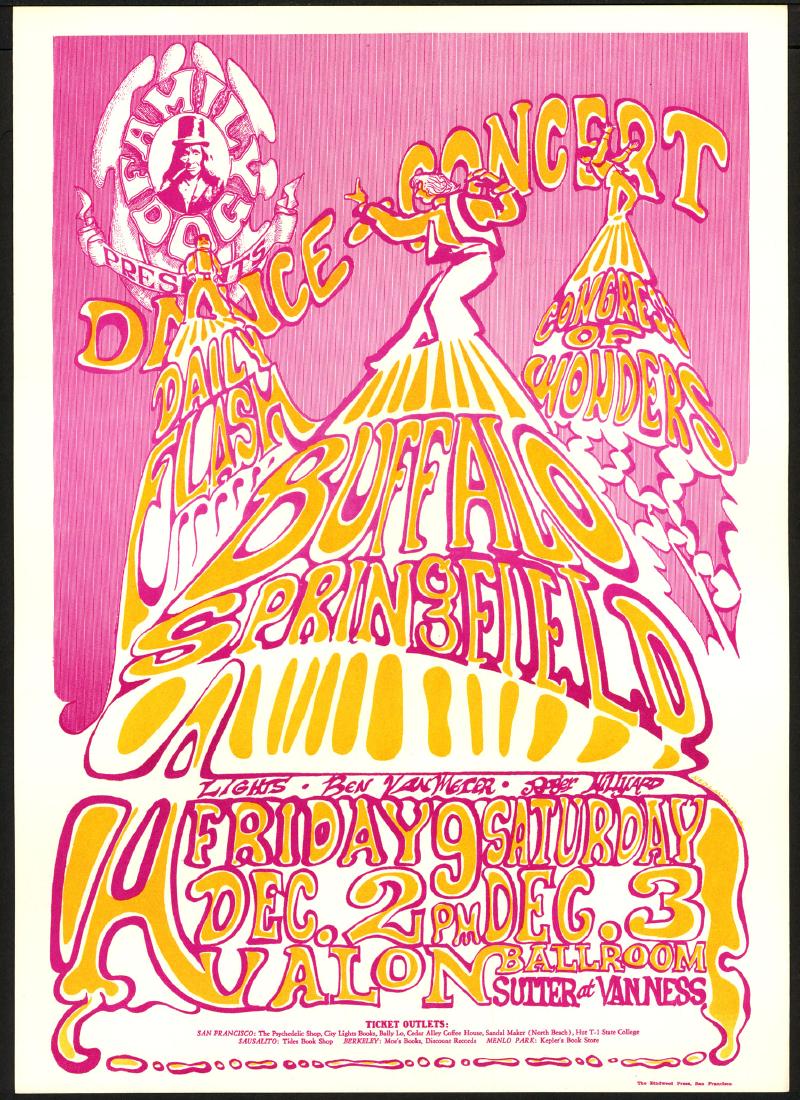 Popular Original FD-37 Buffalo Springfield Poster (1 of 1)