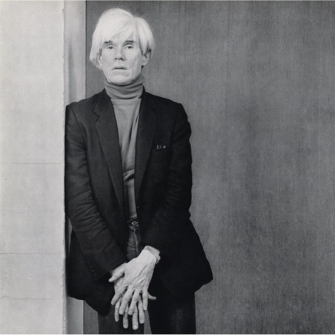 ROBERT MAPPLETHORPE - Andy Warhol: Artist: ROBERT MAPPLETHORPE Print Title: Andy Warhol, 1983 Medium: Sheet-fed Gravure Printing Date: 1980's Printed in Japan Image size approx: 10 X 10 inches Robert Mapplethorpe was an American photog