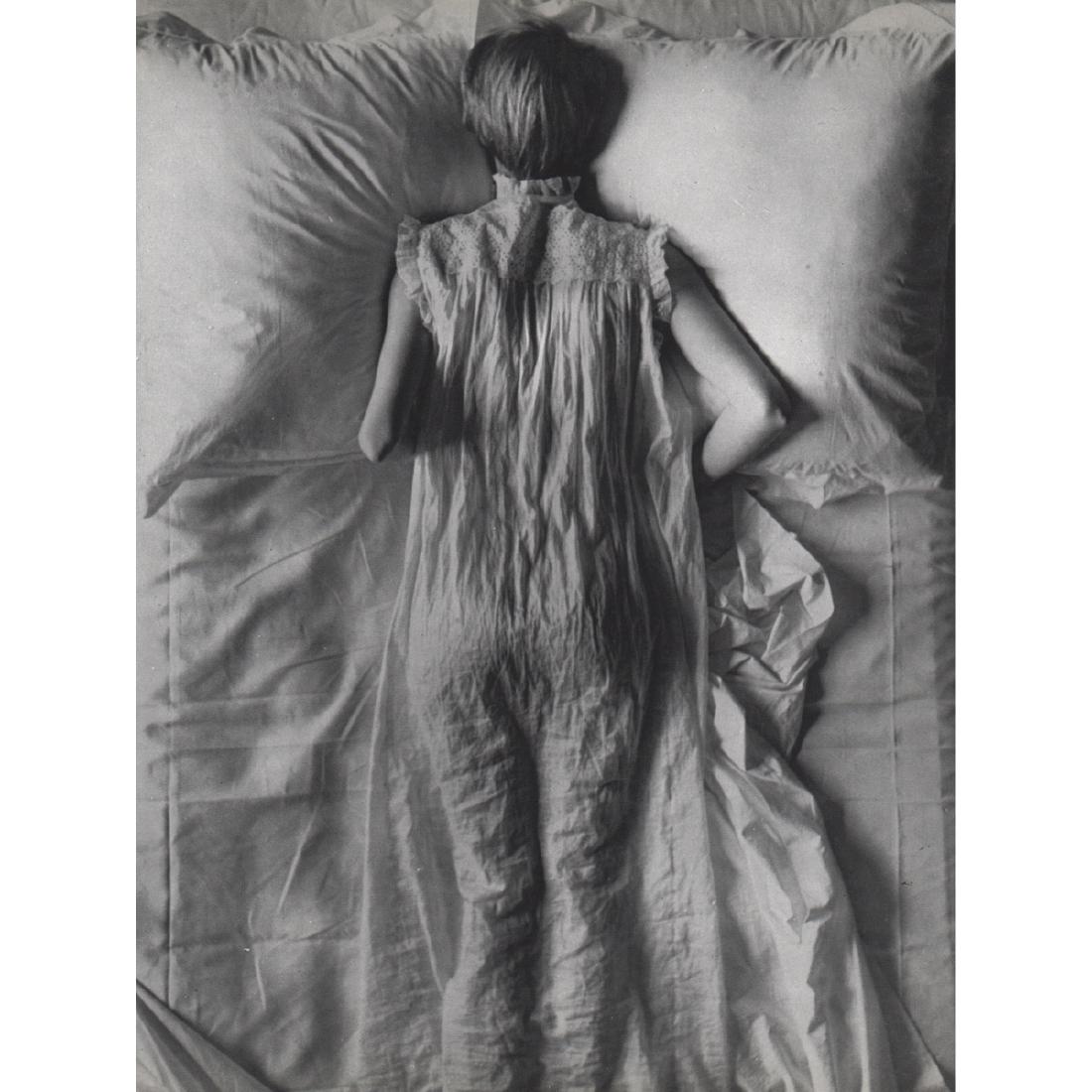 IRVING PENN - Woman in Bed, 1941: Artist: IRVING PENN Print Title: Woman in Bed, 1941 Medium: Sheet-Fed Gravure Printing Date: 1960's Printed in the USA Image Size approx: 6 X 8 inches Irving Penn was an American photographer known fo