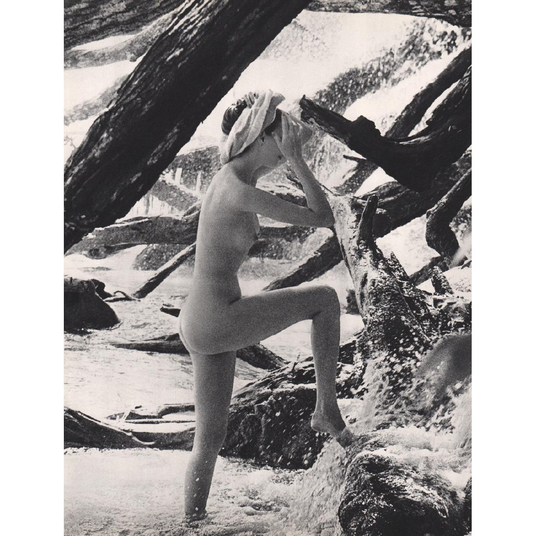 JOHN RAWLINGS - Nude: Artist: JOHN RAWLINGS Print Title: Nude Medium: Sheet-fed Gravure Printing Date: 1960's Printed in Switzerland Image Size approx: 8.75 x 11 inches John Rawlings (1912-1970) was a Conde Nast Publicatio