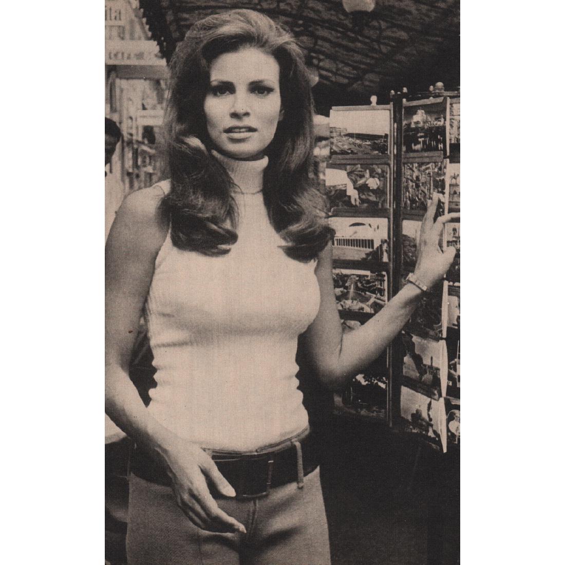 JADRAN SETLIK - Raquel Welch: Artist: JADRAN SETLIK Print Title: Raquel Welch Medium: Sheet-fed Gravure Printing Date: 1960's Printed in Czechoslovakia Image Size: 6 X 9 inches Jadran Setlik (b. 1952) was born to Czech and Sloveni
