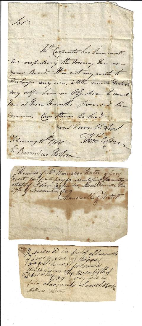 1789 New York Manuscripts Lot (1 of 1)