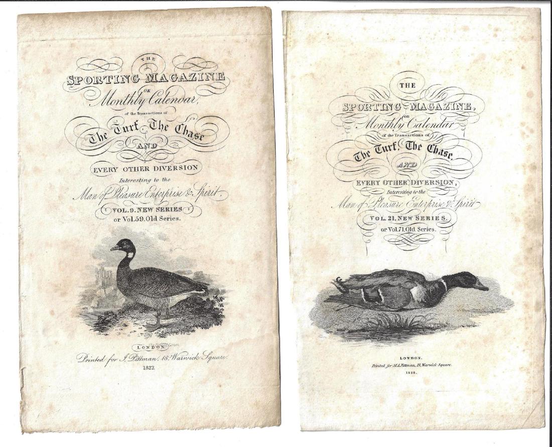 1822 Engraved Title Leaves w/ Ducks (1 of 1)