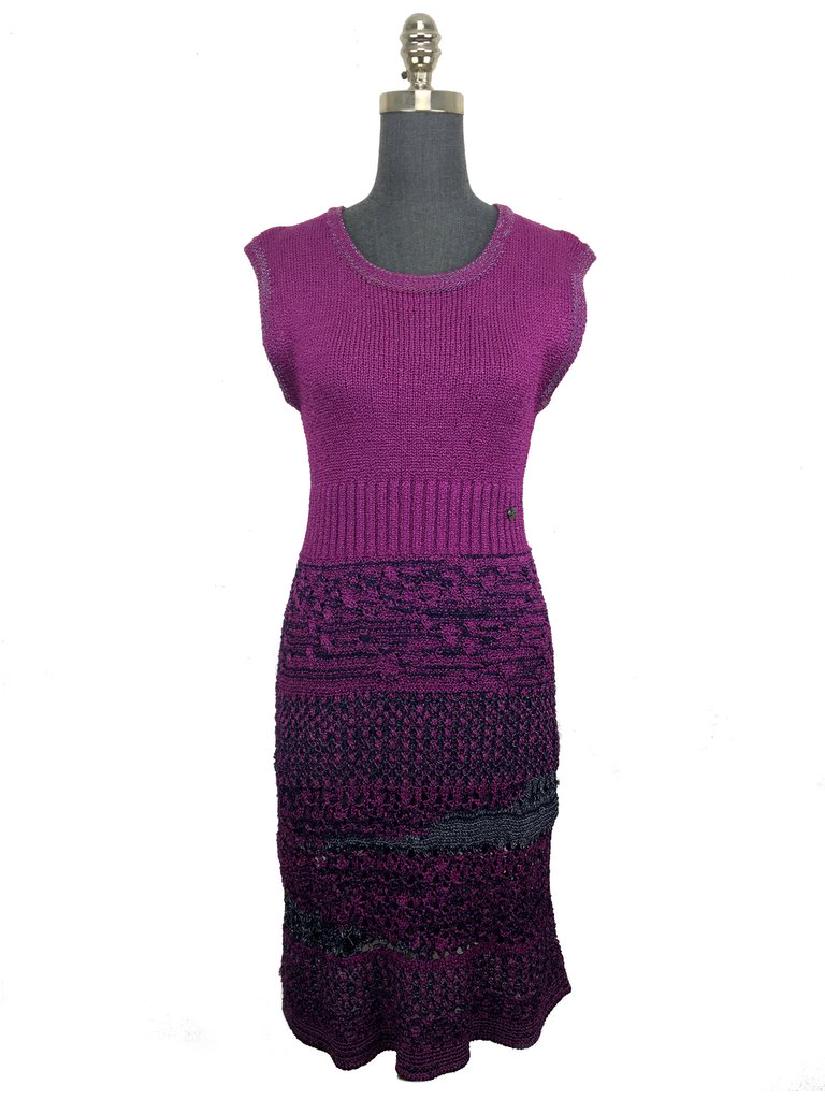 Chanel Sleeveless Open-Knit Dress Size S (1 of 14)