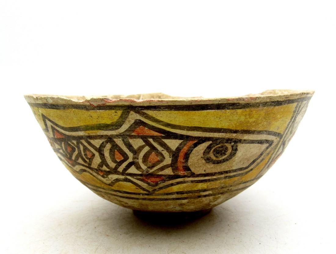 Ancient Indus Valley Terracotta Bowl with Fish (1 of 3)