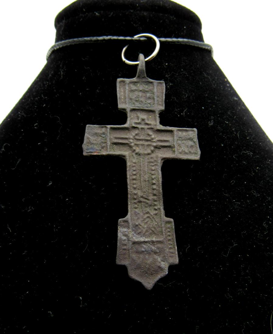 Late Medieval Bronze Cross Pendant (1 of 2)