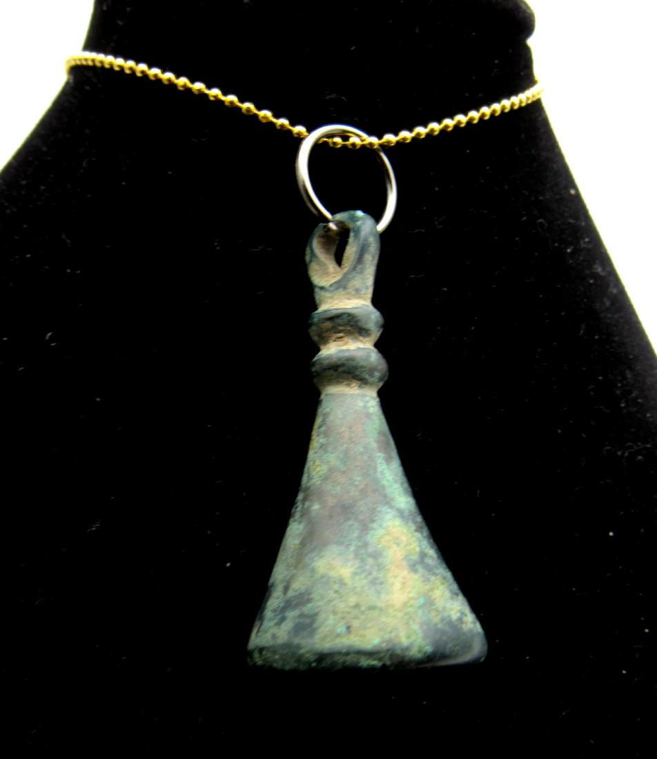 Ancient celtic Druid Bell Shaped Pendant (1 of 3)