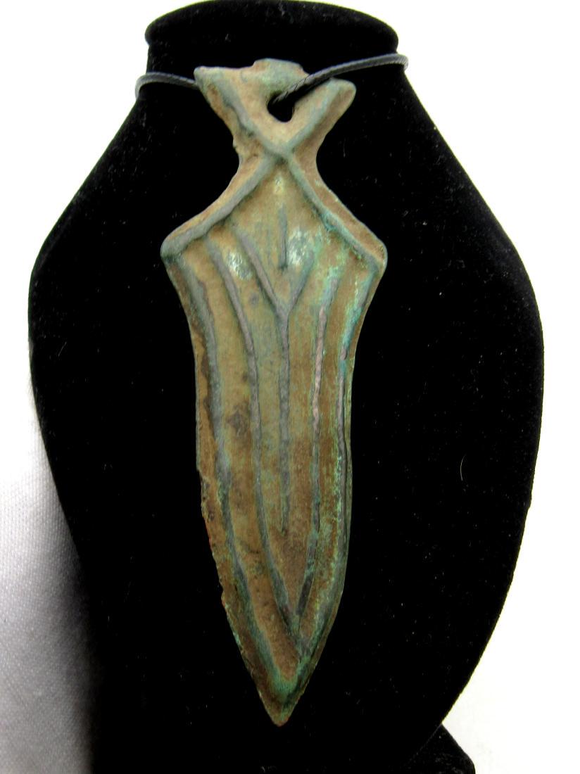 Viking Bronze Warriors Sword Pendant (1 of 2)