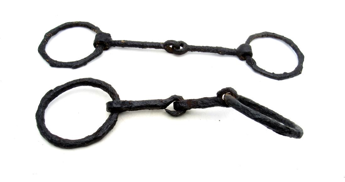 Pair of Iron Roman War Chariot Junctions: Pair of Iron Roman War Chariot Junctions Date: ca. 100 - 300 AD Material: iron Size: 257-322mm; 363grams Pair of Iron Roman War/Race Chariot Junctions. Chariot racing was one of the most popular sport