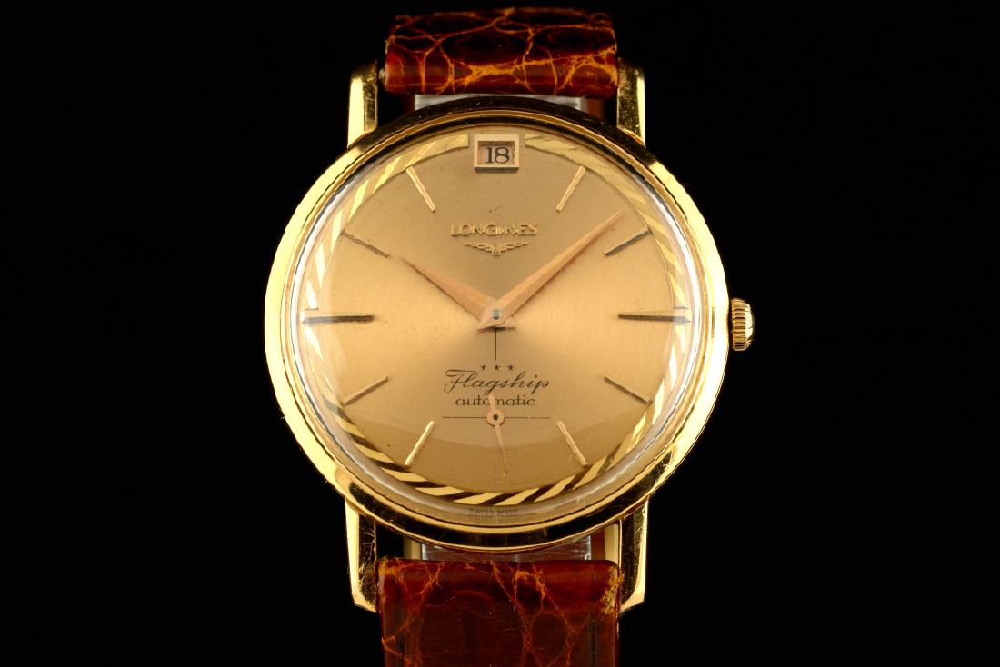 Rare Longines Flagship De Luxe Rose Gold Case And Dial (1 of 10)