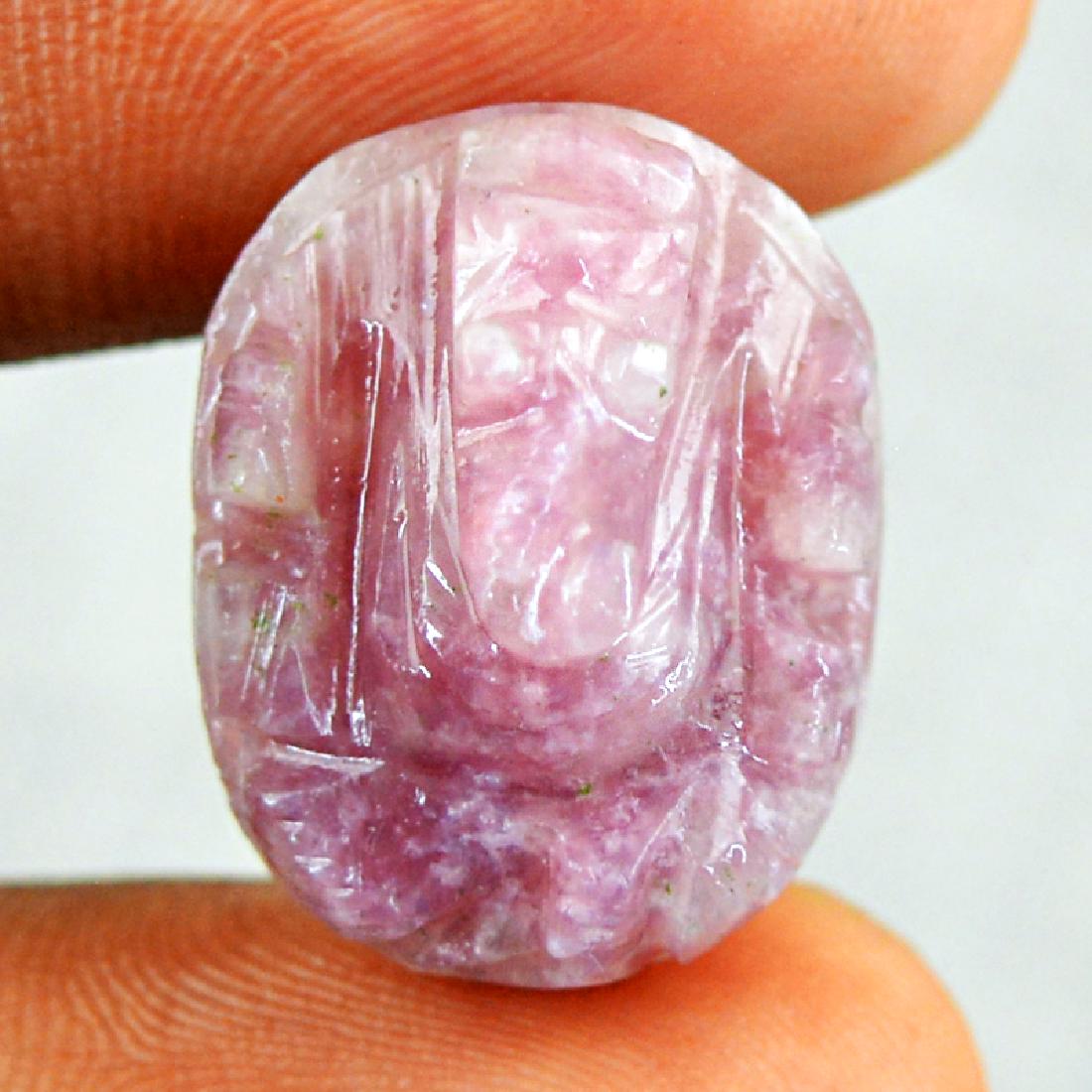 Beautiful Red Ruby Carved Ganesha Gem (1 of 2)