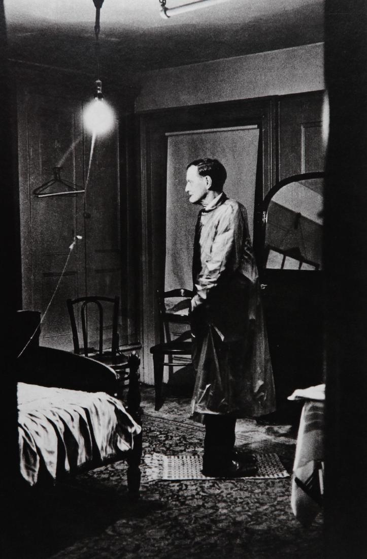 DIANE ARBUS - Backwards man in his room 1961 New York: Artist: Diane Arbus Title: Backwards man in his room 1961 New York Date Printed: 1979 Medium: Photogravure Printer Location: Electa Italy Size: 22.2 x32.2 cm - 8.7 x 112.6 inch, Mount Size: 30x40 cm -