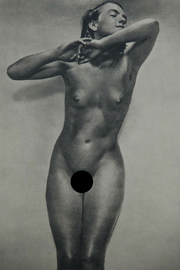 FRANZ FIEDLER - Erna: Artist: Fiedler, Franz Title: Erna Medium: Sheet Fed Gravure, 1933, France Dimensions: 6.4x9.4" Heat Wax Mounted on 12x16" Conservation Board Please note that this lot has a confidential reserve. When